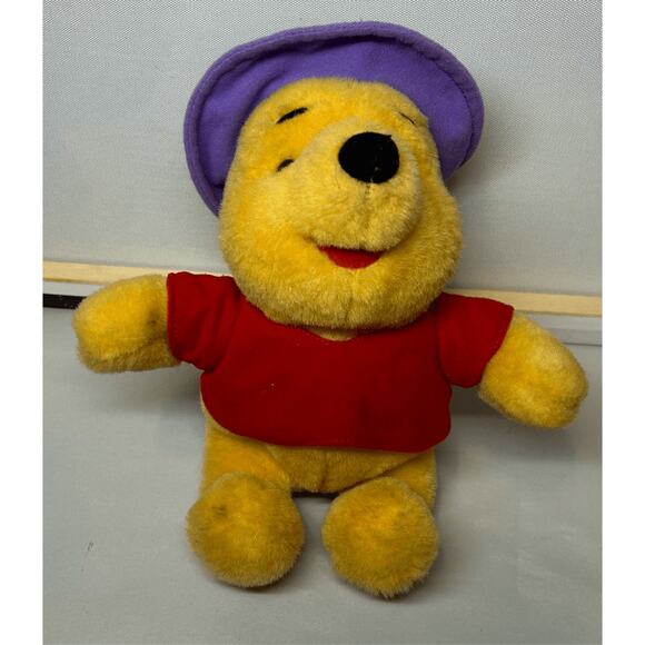 Vintage Mattel 1997 Winnie the Pooh Hunny Honey Pot With Backpack 11" Plush - Picture 2 of 11